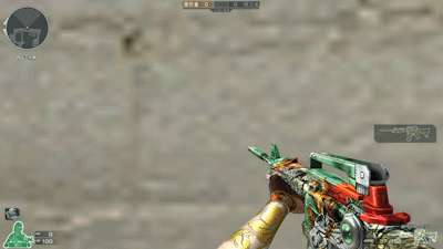 cf动图鉴赏雷神cop军用手斧小白龙三件套