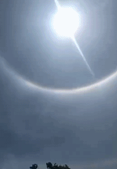 刷屏刚刚广东天空惊现奇观中山假期天气