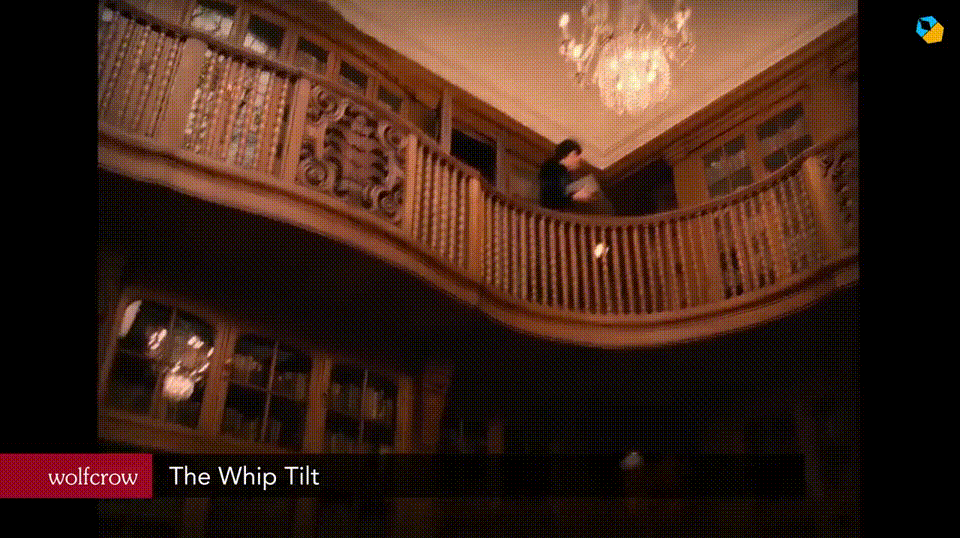 以正常或慢速竖向摇摄.