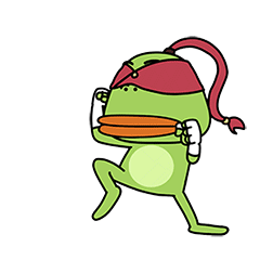 有趣的大嘴蛙表情包