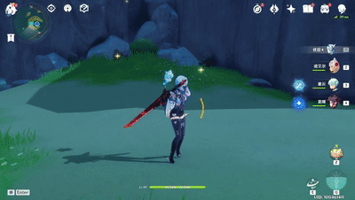 2,元素战技e——冰潮的涡旋大剑输出