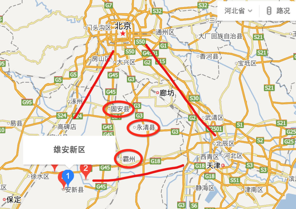 先说廊坊市下面的两个县:固安,永清.