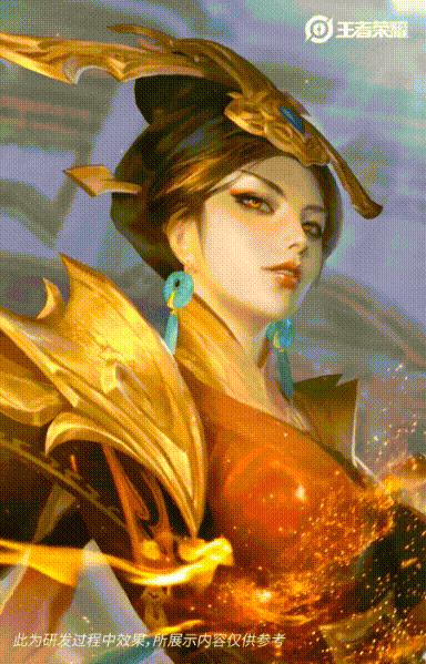 图,比如 芈月的大秦宣太后,英雄在不同的角度是挪动,眼神看着非常霸气