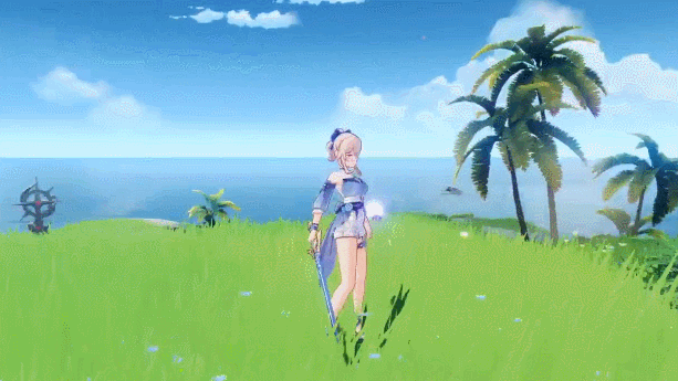 原神4张动态图演示168皮肤琴的实机效果三种玩家可入手