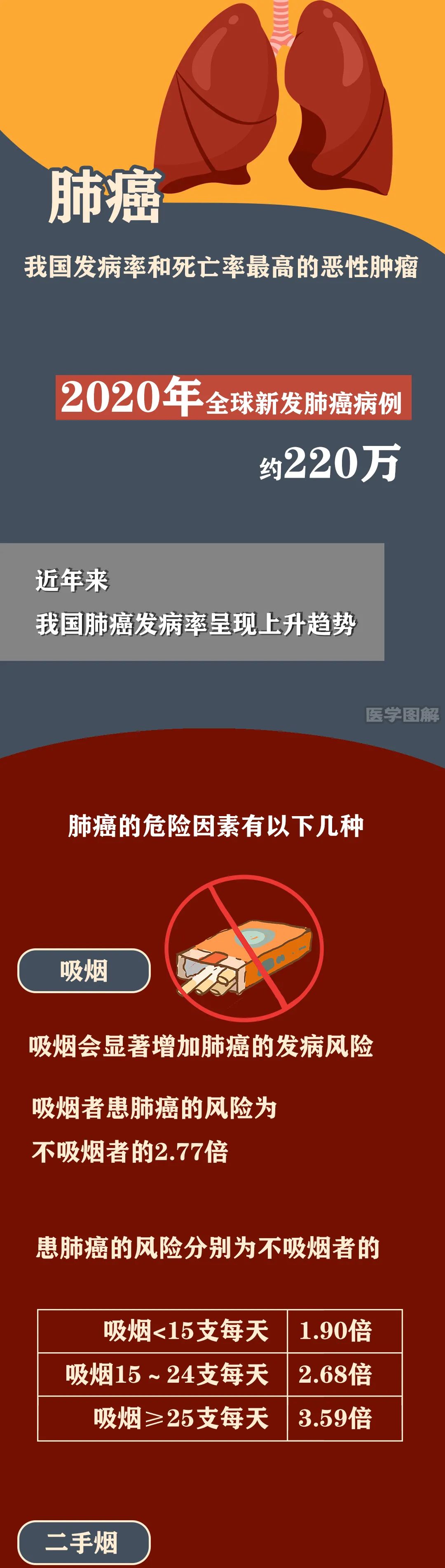 肺癌的危险因素有哪些如何预防丨医学图解