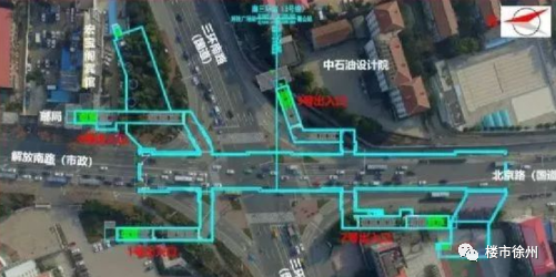 矿大文昌校区站共设置 7个出入口.