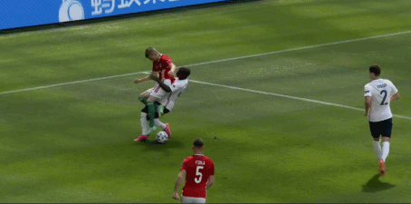 匈牙利爆冷1-1战平法国精彩gif合集:菲奥拉破门 格子