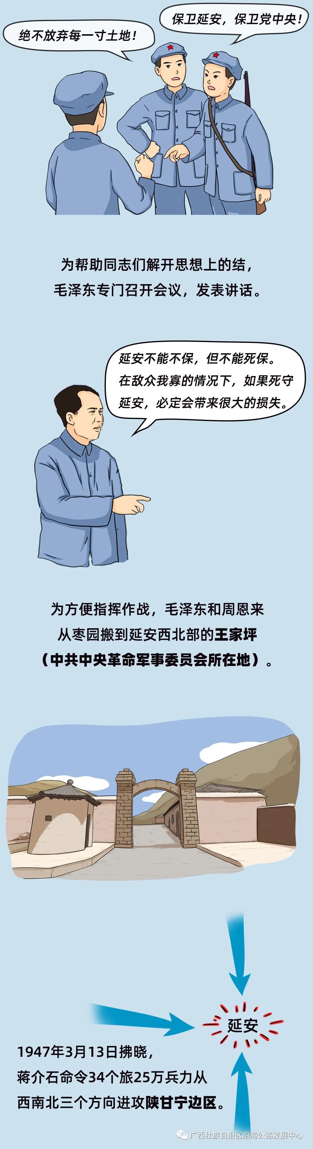 【一周一党史】漫绘中共党史故事|解放战争之撤离延安