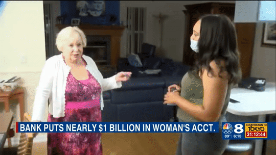 julia发现自己摇身一变,成了 亿万富翁,银行卡余额显示为 999985855.