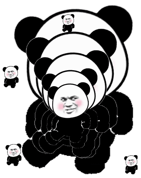 沙雕熊猫头表情包|宝我知道错了