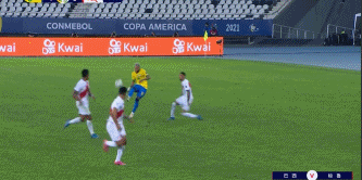 美洲半决赛巴西1-0秘鲁精彩gif集锦:内马尔1v3精彩助攻