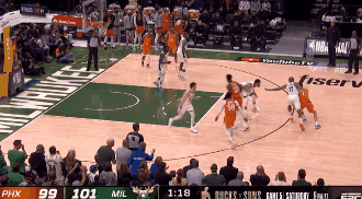 字母哥大帽艾顿引热议!球迷:这球要是雄鹿进攻肯定吹犯规