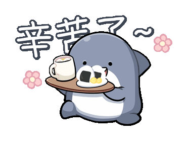 胖胖可爱小鲨鱼动图表情包