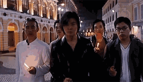 据说,当年不少真正的古惑仔慕名去