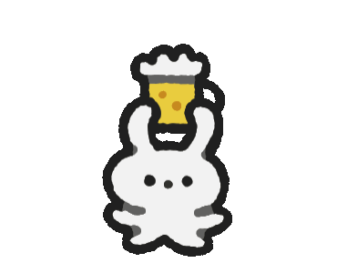 超萌哒小白兔动图表情包