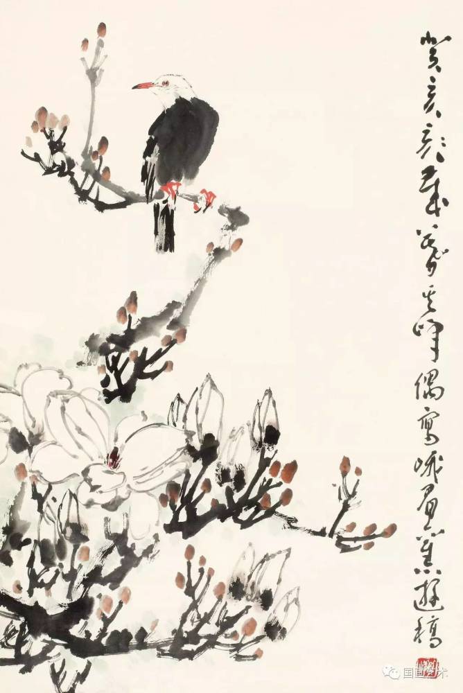 现当代名家:孙其峰玉兰,水仙作品欣赏
