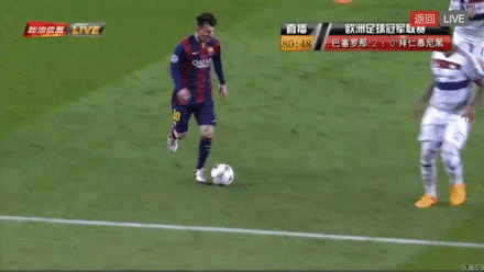 足球技巧,梅西的5个经典之作