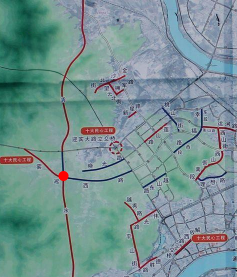 作为吉林市规划中的西部快速路重要节点之一的雾凇西路与秀水街互通