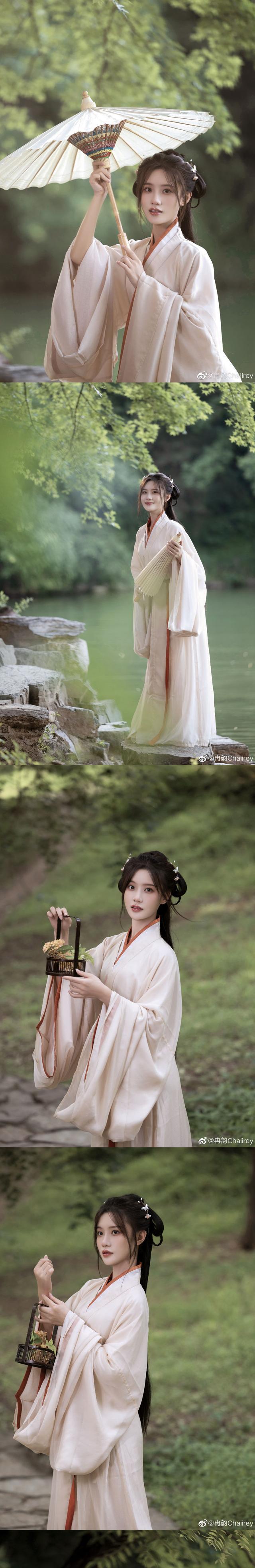 中秋就是要穿汉服!同一个摄影师同样的汉服造型,女星们来比美啦