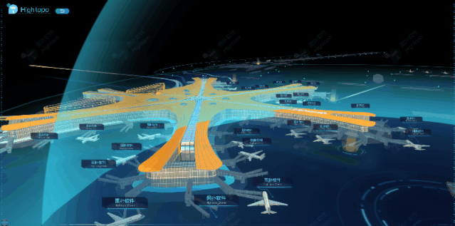 北京大兴国际航站楼是世界首个"双进双出"的航站楼,采用中央放射的