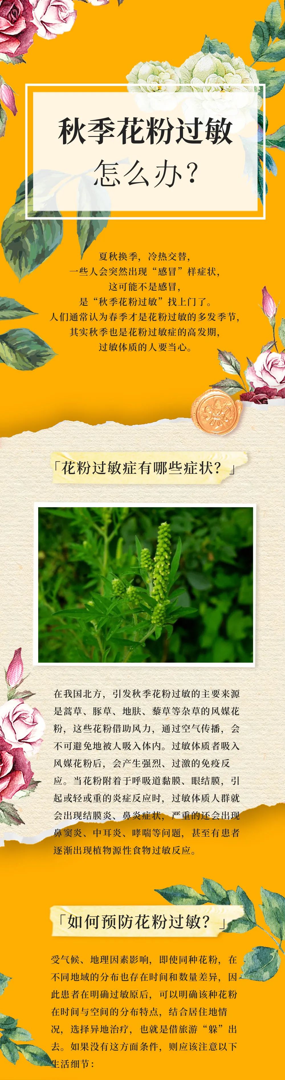 秋季花粉过敏怎么办