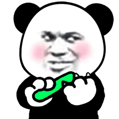 表情包熊猫头来爸爸怀里