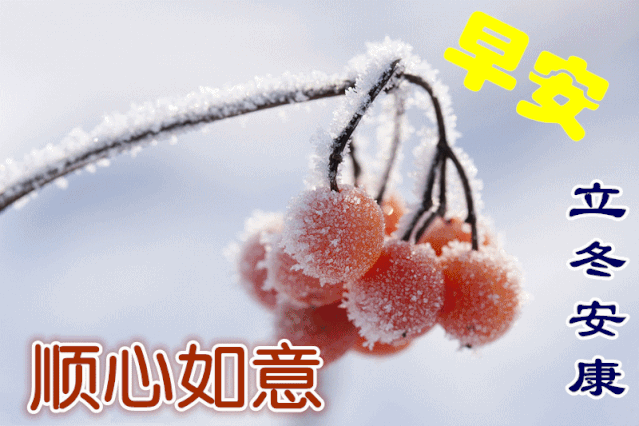 立冬节气快乐,立冬问候祝福语,立冬问候语表情图片,祝