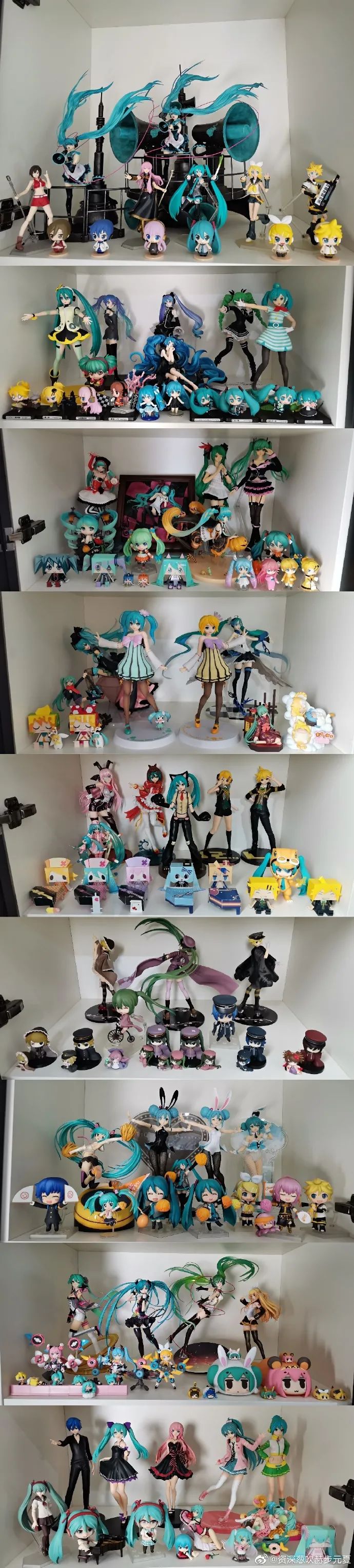 初音手办收藏大佬晒柜 羡慕流泪 网友:壕无人性
