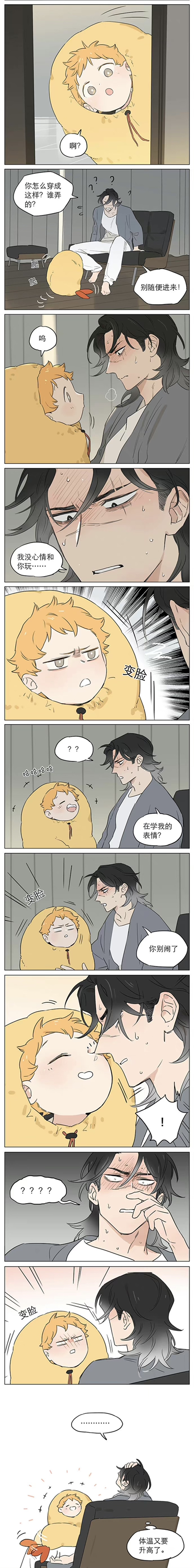 捡到东西的狼狼王发烧了小土豆穿cos装逗狼王开心