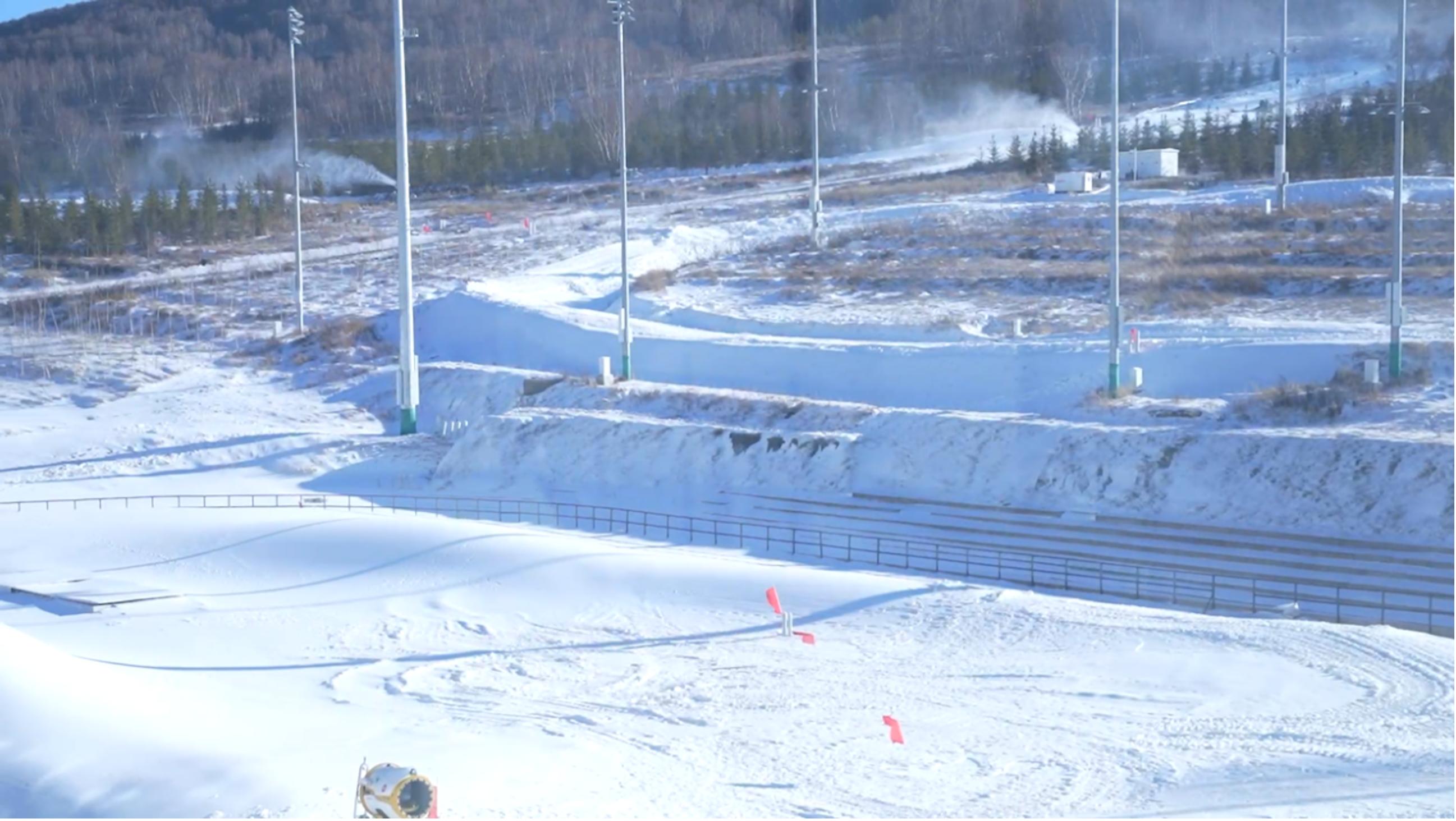 国家越野滑雪中心随山就势原生态可拆除临建物尽其用