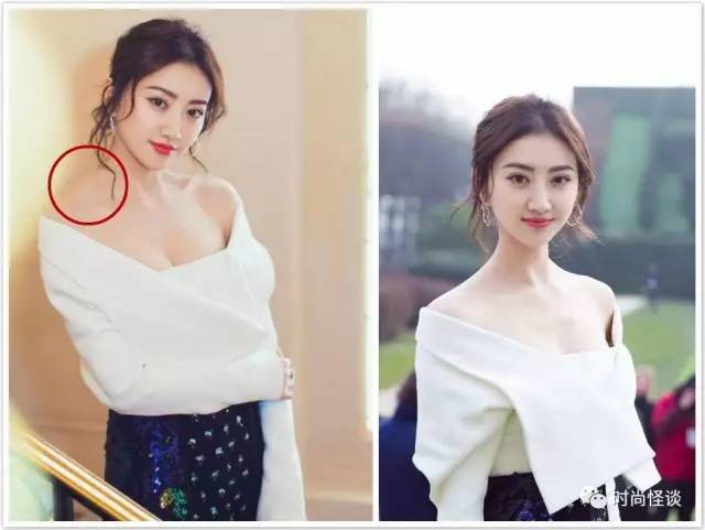 又被造型师坑,张子枫这斜方肌也太夸张了!