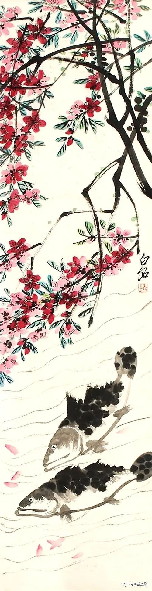 齐白石画春寥寥几笔春风十里