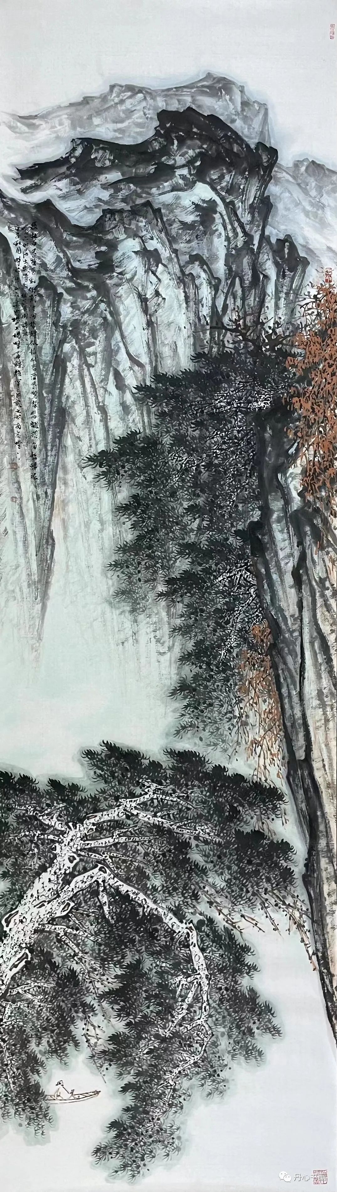 凝重雄浑拙朴华滋山水画家杨峰