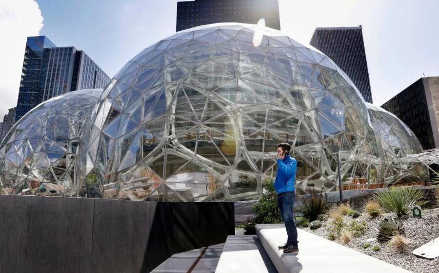 亚马逊新总部图赏:将成西雅图新地标