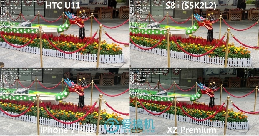 巅峰对决!S8+\/U11\/索尼XZP\/iPhone拍照横评
