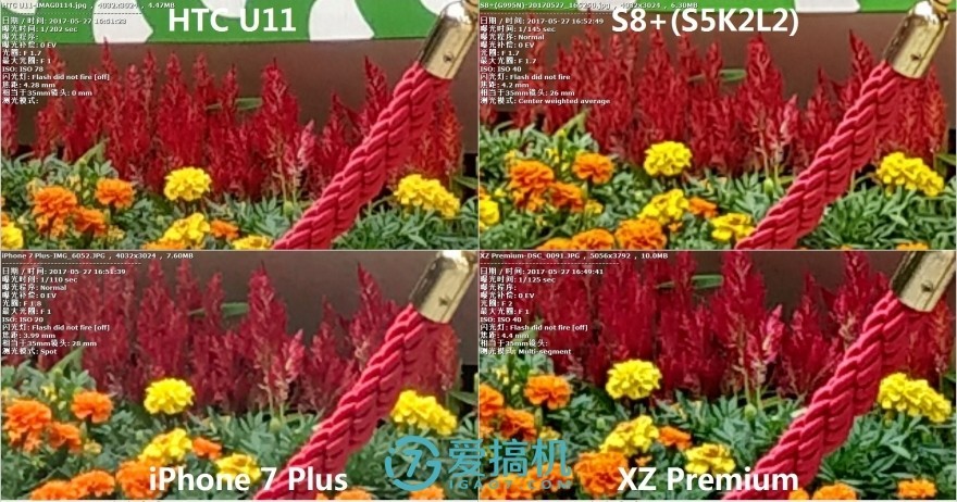 巅峰对决!S8+\/U11\/索尼XZP\/iPhone拍照横评