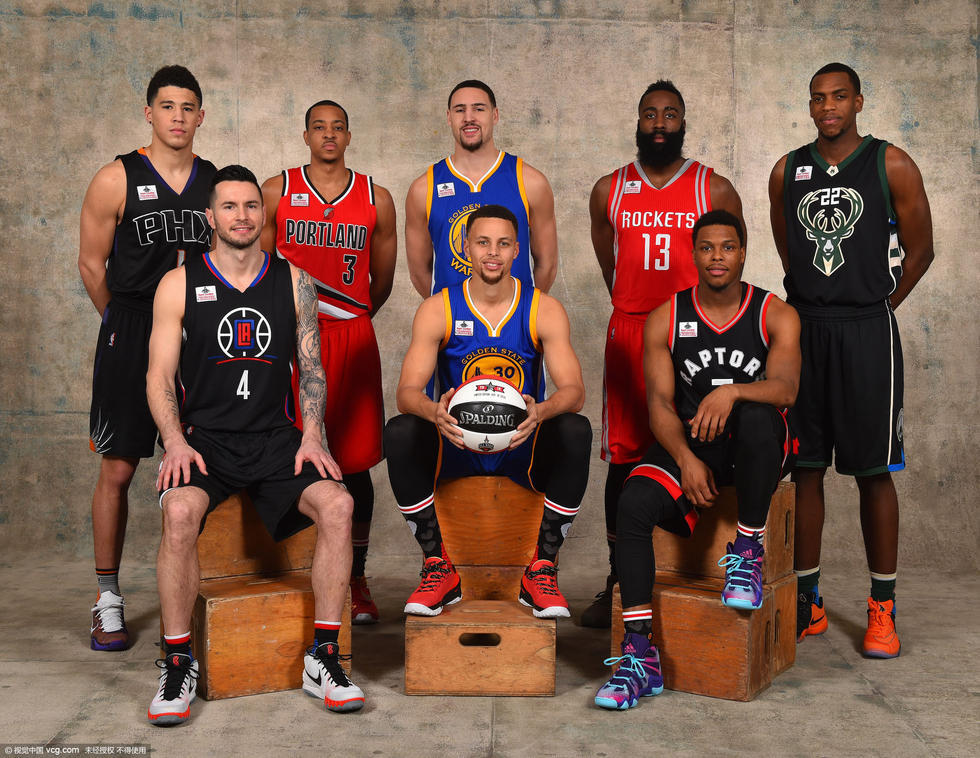 全明星单项赛球员写真 拉文与戈登共举杯_腾讯