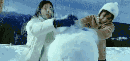 周至终于下雪了谁堆的雪人笑死了