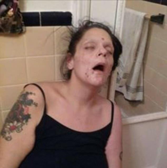 美国一女子吸毒前后对比照曝光,容貌惊人变化