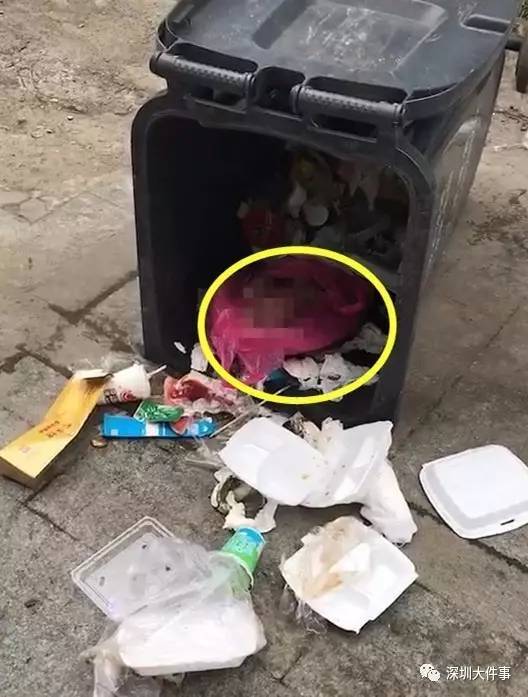 深圳一清洁工垃圾桶里捡到女婴