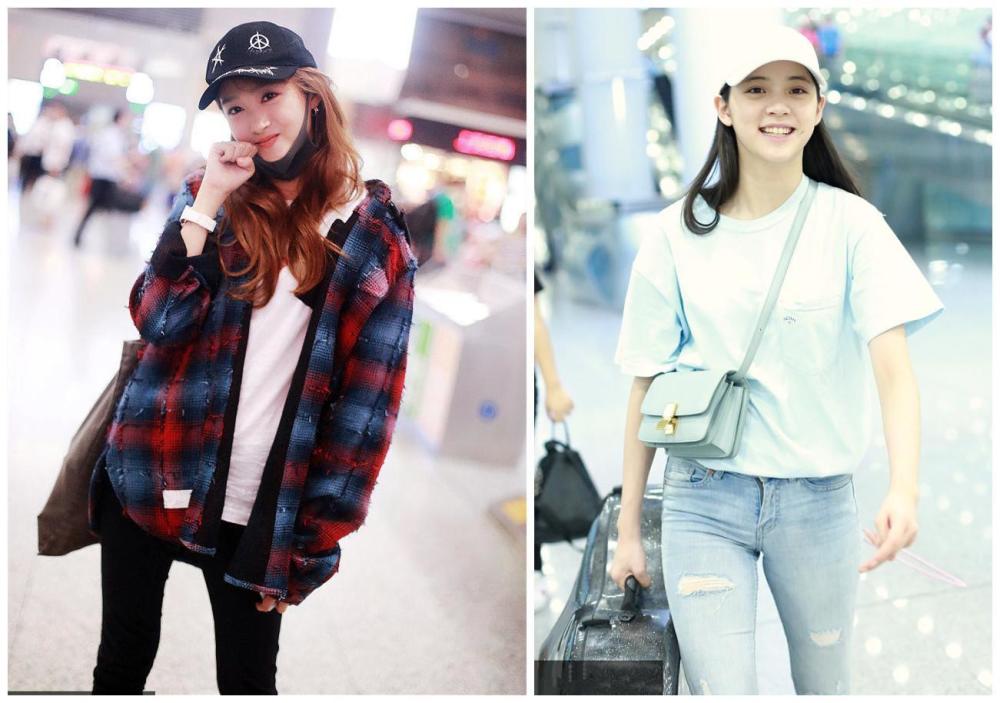 欧阳娜娜关晓彤同现机场,只差2岁一个清新如少