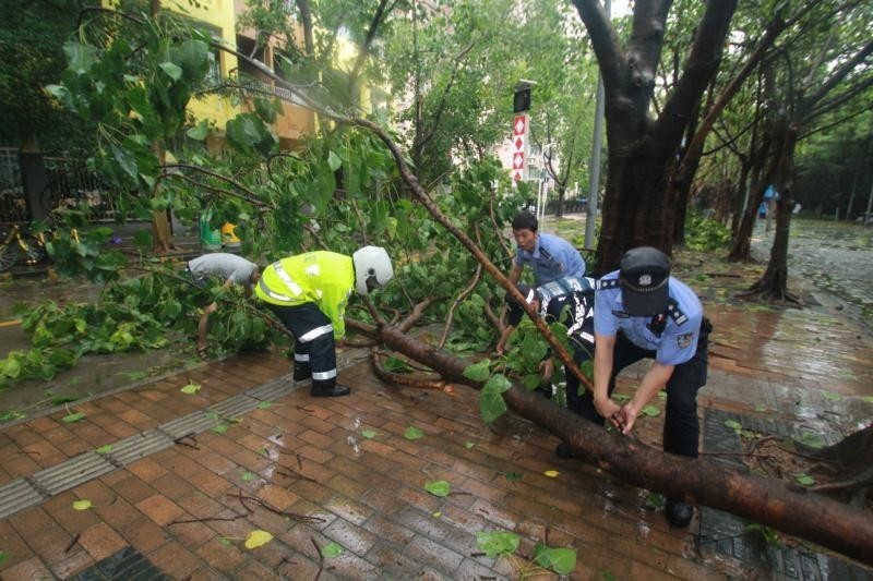 “天鸽”威力有多大？盐田大梅沙烧烤场遭巨浪突袭