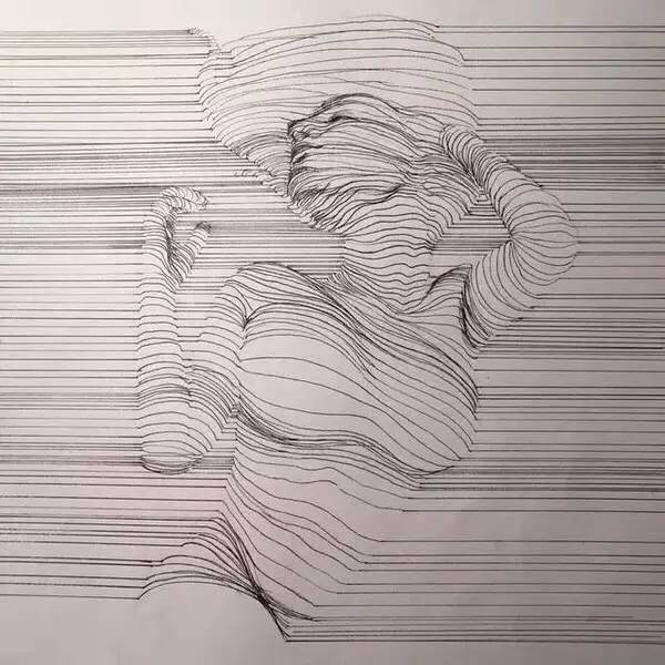 线条画"3d女人体",不一样的视觉诱惑!
