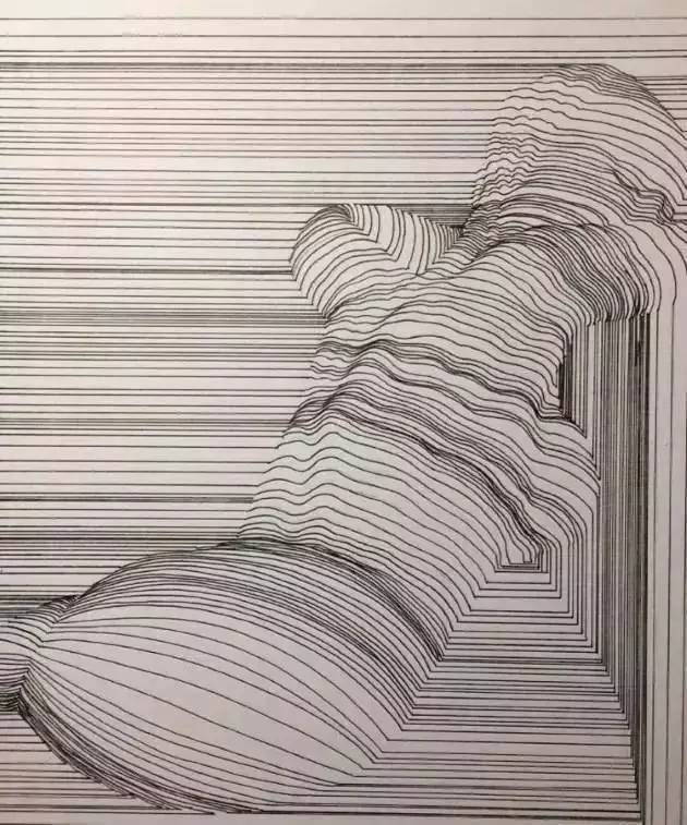 线条画"3d女人体",不一样的视觉诱惑!