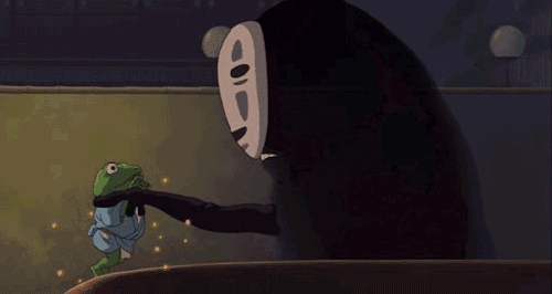 是吃 也是滥 今朝有酒今朝醉 明日愁来明日愁 就像《千与千寻》里的无