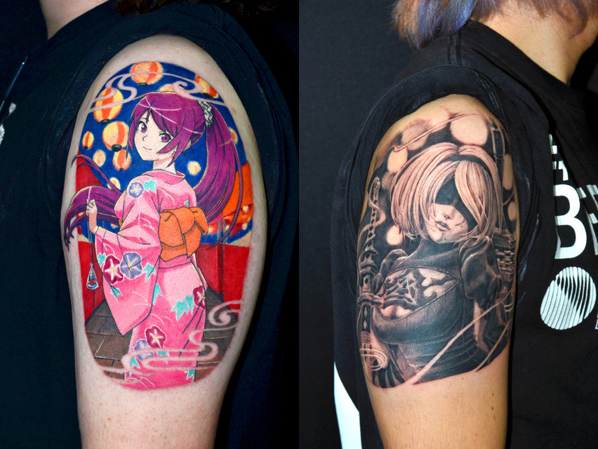 企鹅娘吐槽：你愿意把喜欢的动漫人物纹到身上吗？