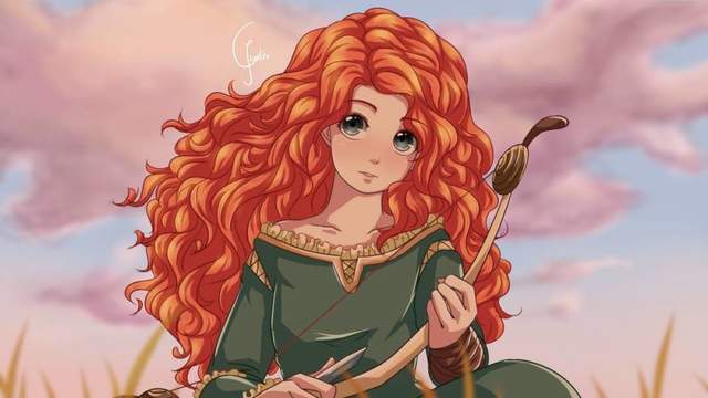 都是大眼妹 外网友画日系风迪士尼公主受好评