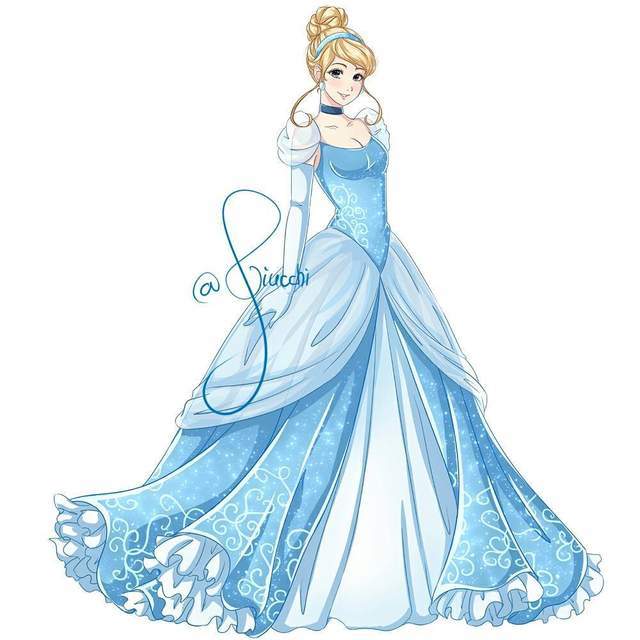 都是大眼妹 外网友画日系风迪士尼公主受好评