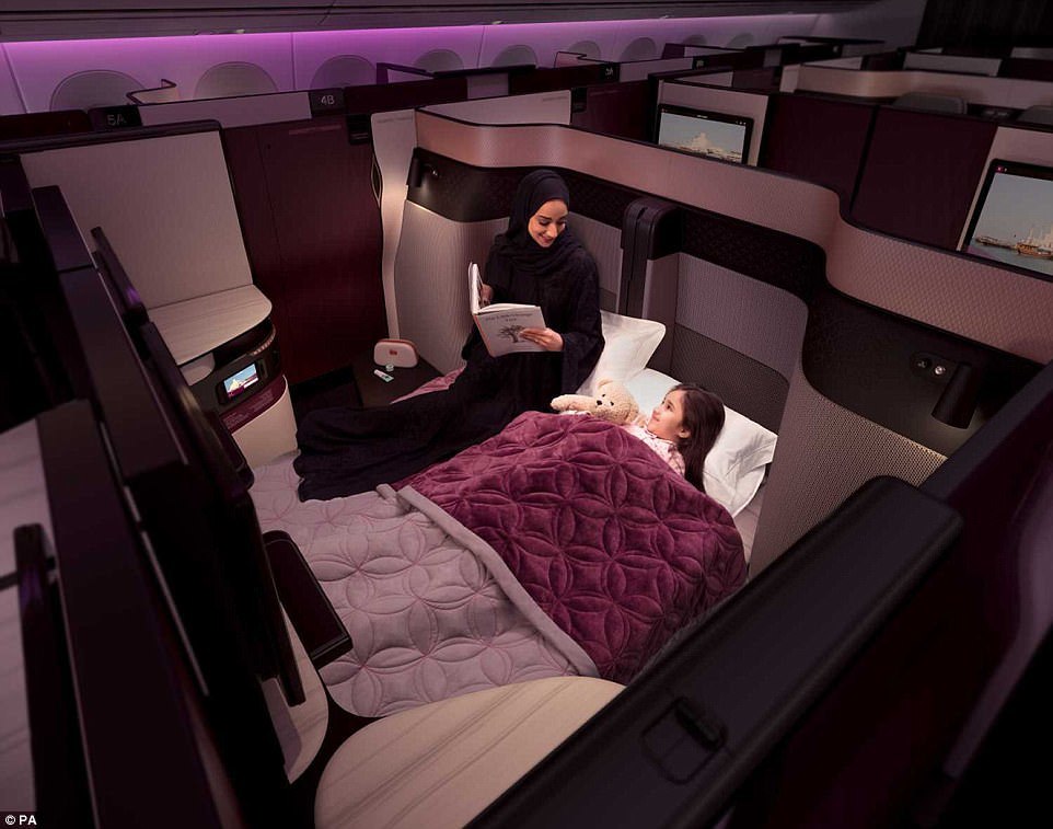 这家航空公司成首家在商务舱配置双人床（组图） - 2