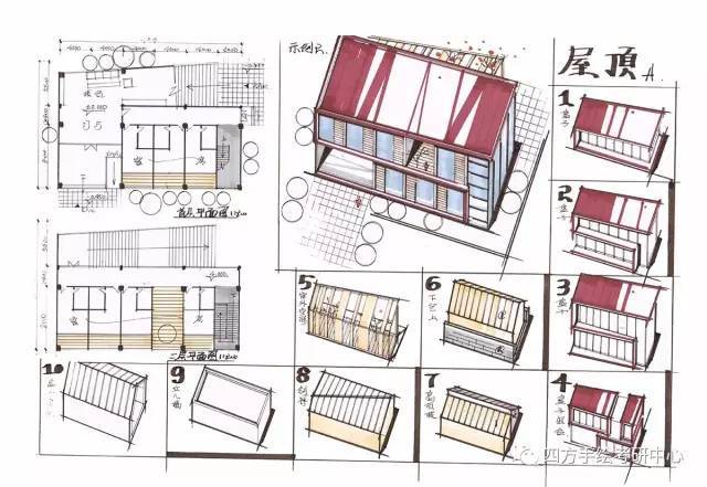 【四方建筑考研冲刺】快题设计手法突击秘籍(从细节到